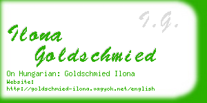 ilona goldschmied business card
